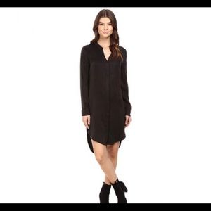 Splendid Washed Cupro Shirt Dress